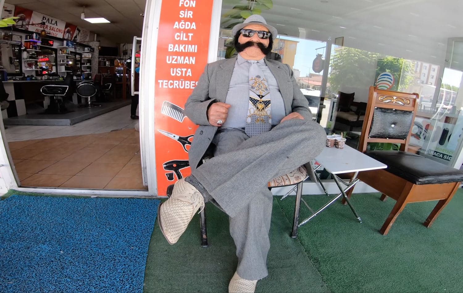 Kurdish barber goes 60 years without shaving moustache 