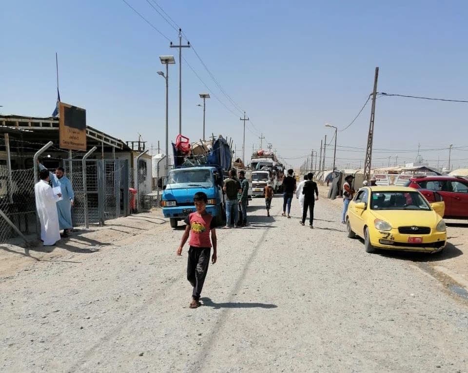 Al-Jada camp in Nineveh province. Photo: Ministry of Migration and Displacement/Facebook