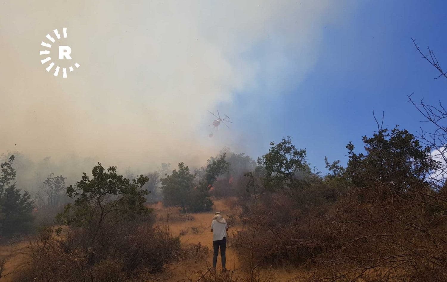 The Zawita fire burned for four days, northeast of Duhok city. Photo: Hunar Rasheed/Rudaw