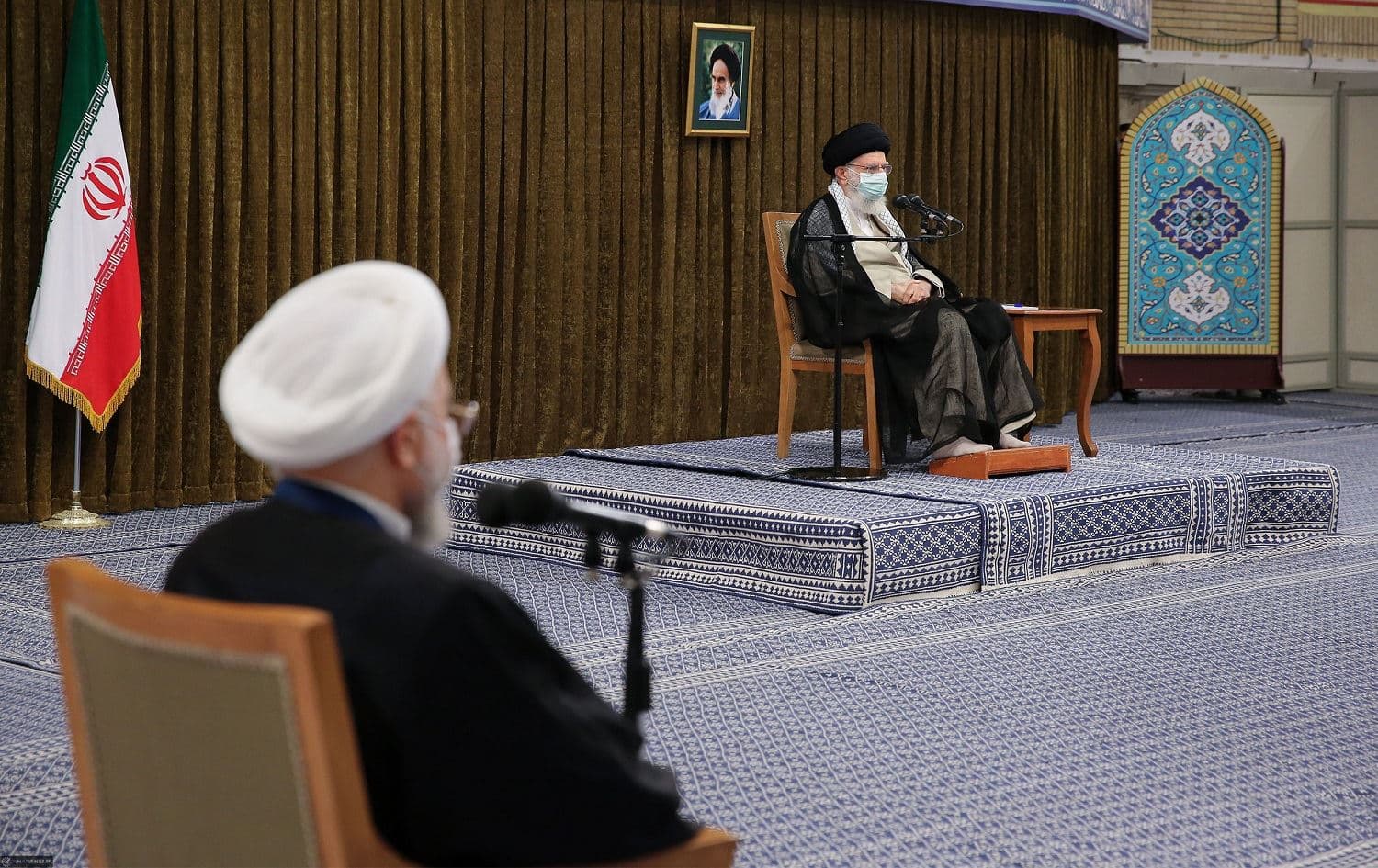 Iranian supreme leader Ayatollah Khamenei held his last meeting with the outgoing president Hassan Rouhani on July 28, 2021. Photo: Rouhani's website