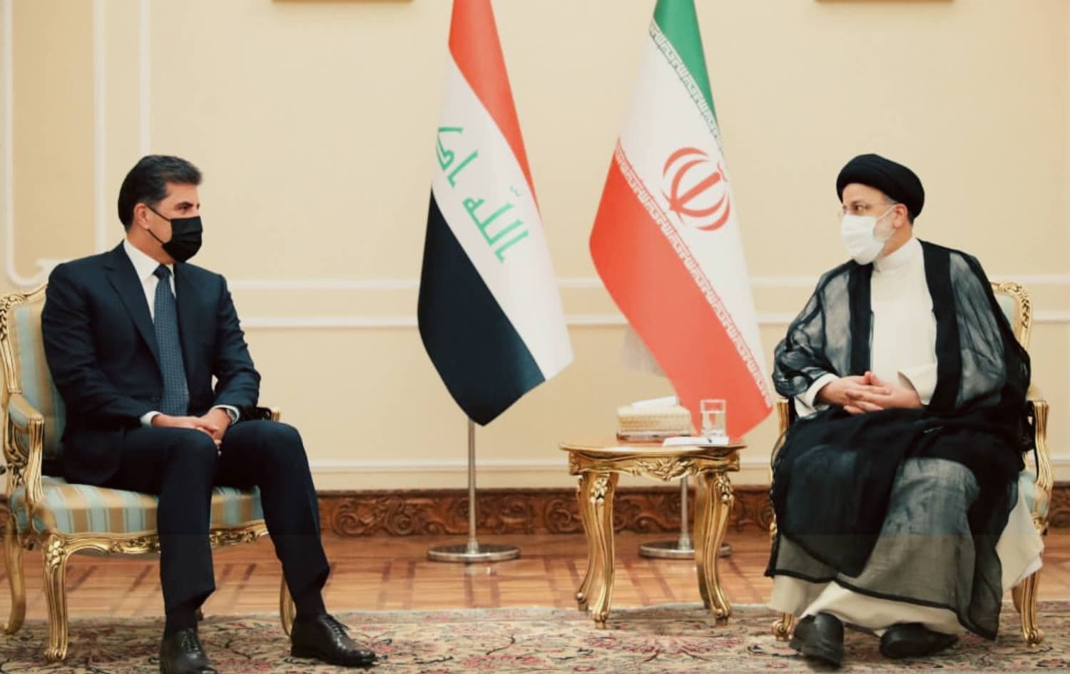 إبراهيم رئيسي ونيجيرفان بارزاني