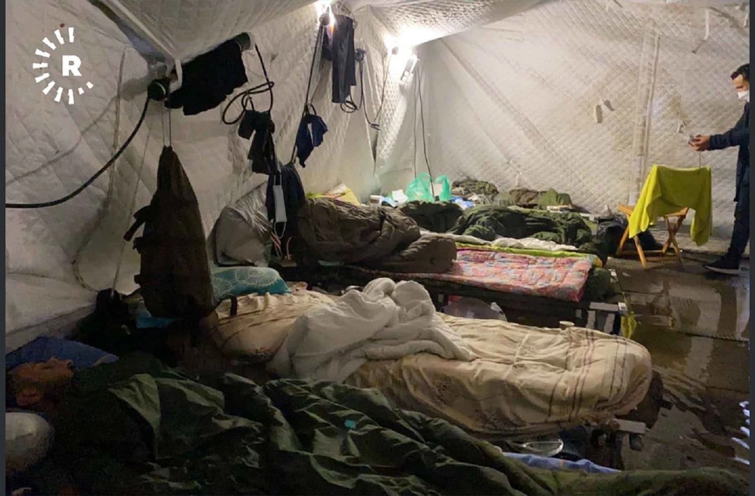 Kurdish migrants are being held in Lithuanian camps after travelling from Belarus. Photo: Rudaw