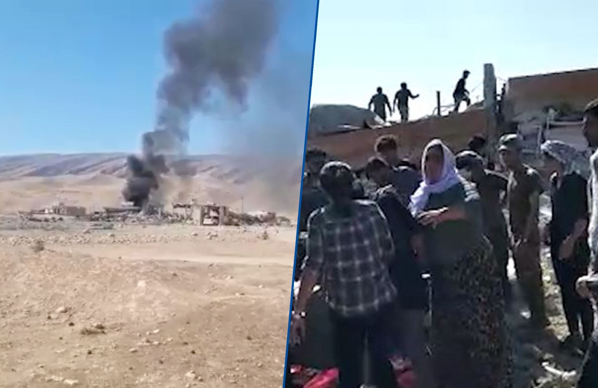 Suspected Turkish airstrikes hit a medical centre in Sikeniye village near Shingal on August 17, 2021. Photo: Cira FM