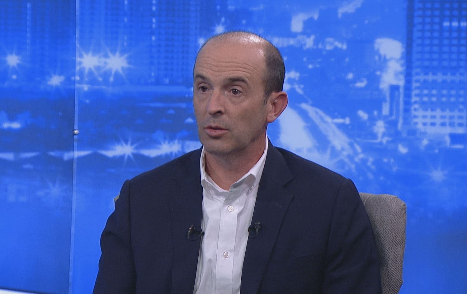 Matthew Zais, vice-president of government affairs for HKN Energy, speaks to Rudaw on August 19, 2021. Photo: Rudaw