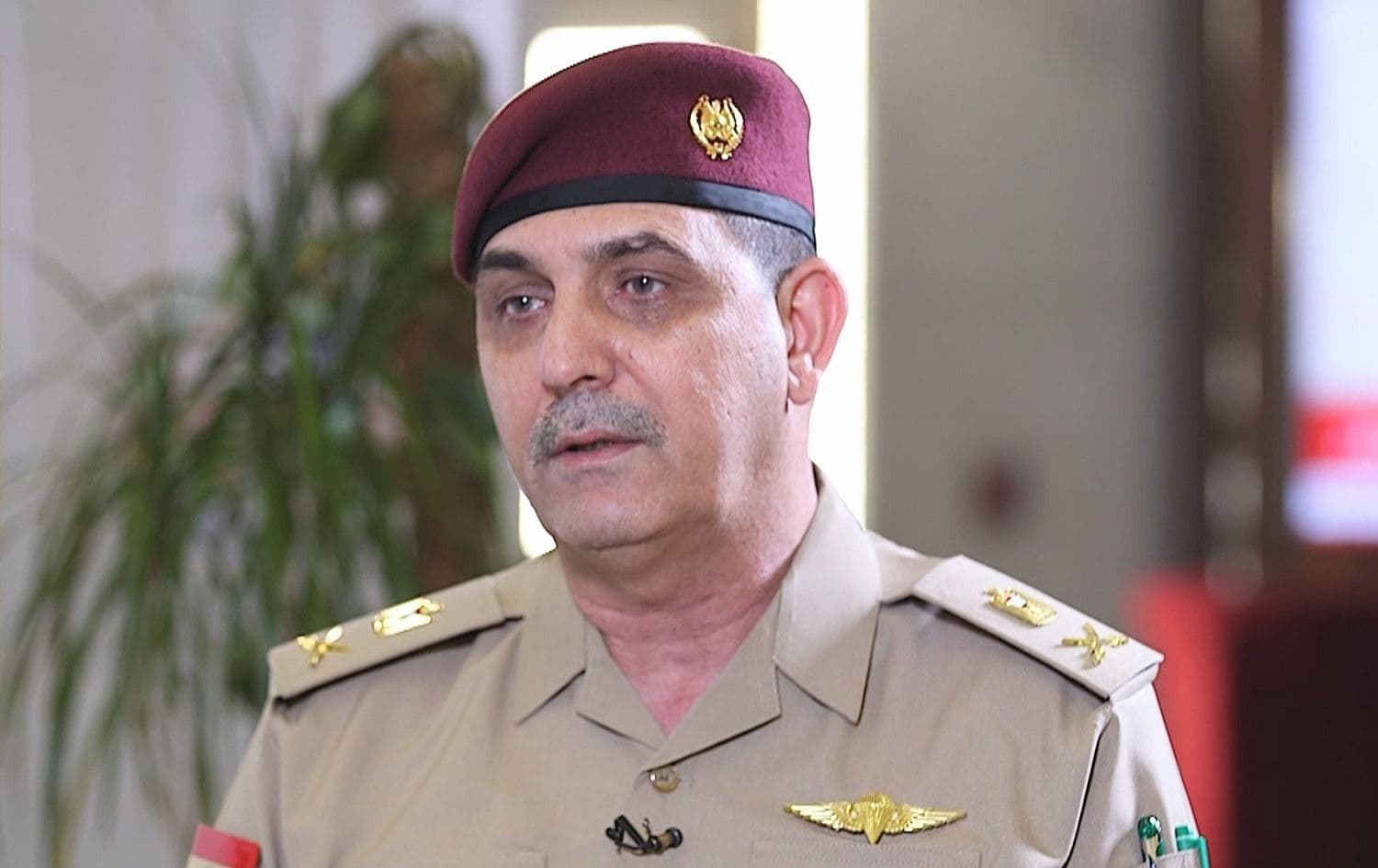 Yehia Rasool, military spokesperson for the Iraqi prime minister, speaks to Rudaw in Baghdad on August 28, 2021. Photo: Rudaw