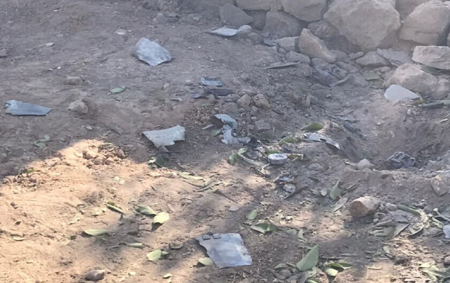 Damage in the attack. Photo: ANF