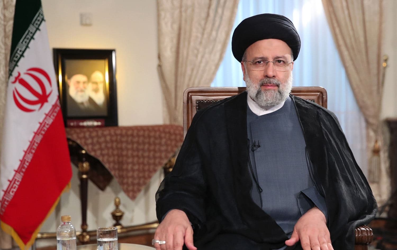 Iranian President Ebrahim Raisi pictured during a televised interview, on September 4, 2021. Photo: handout/president.ir