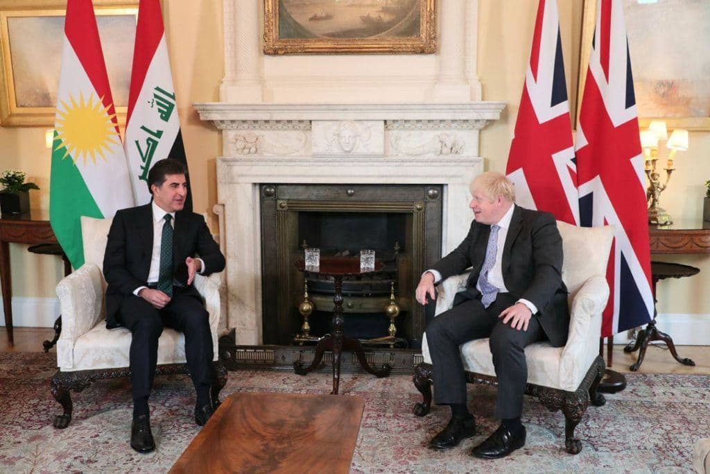 Civîna Nêçîrvan Barzanî û Boris Johnson