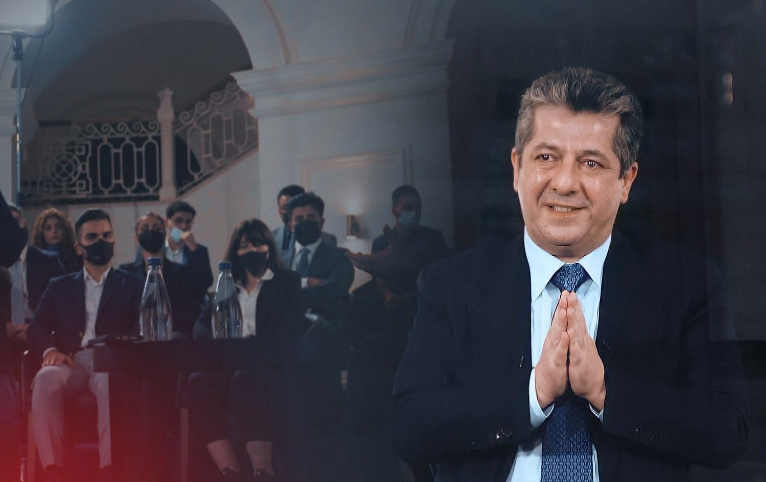 PM Masrour Barzani met with a group of youths in Duhok. Date: September 19, 2021. Photo: handout