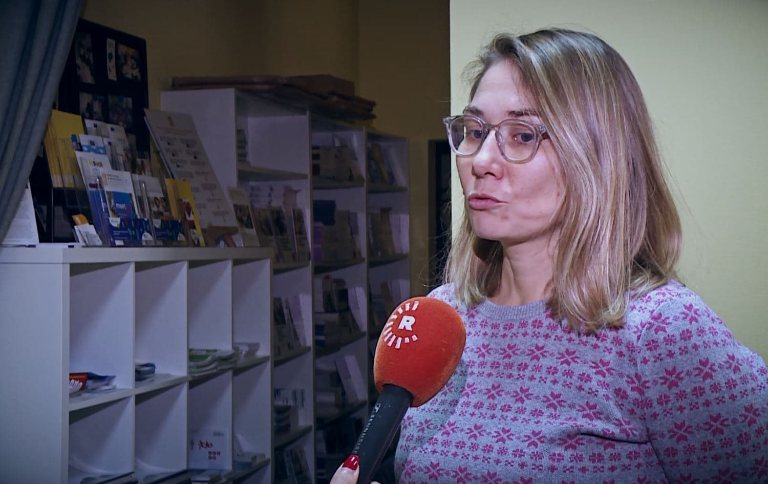 Project coordinator at the Polish Migration Forum Karolina Czerwinska speaking to Rudaw. Photo: Rudaw