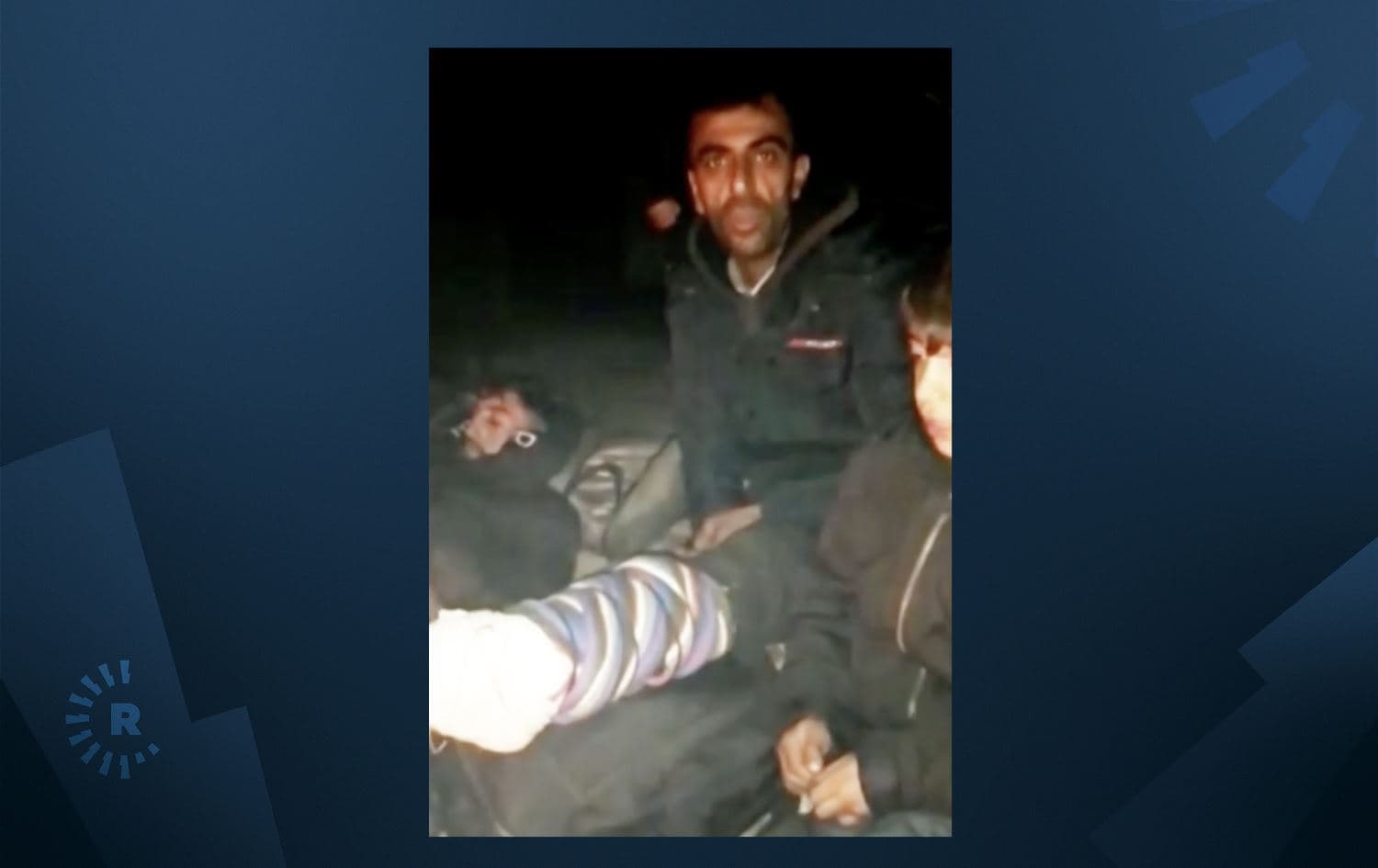 A video sent to Rudaw on Saturday, October 30, 2021, shows Balen Yousif, a migrant from Zakho, with a broken leg in Belarus. Photo: Screenshot/submitted