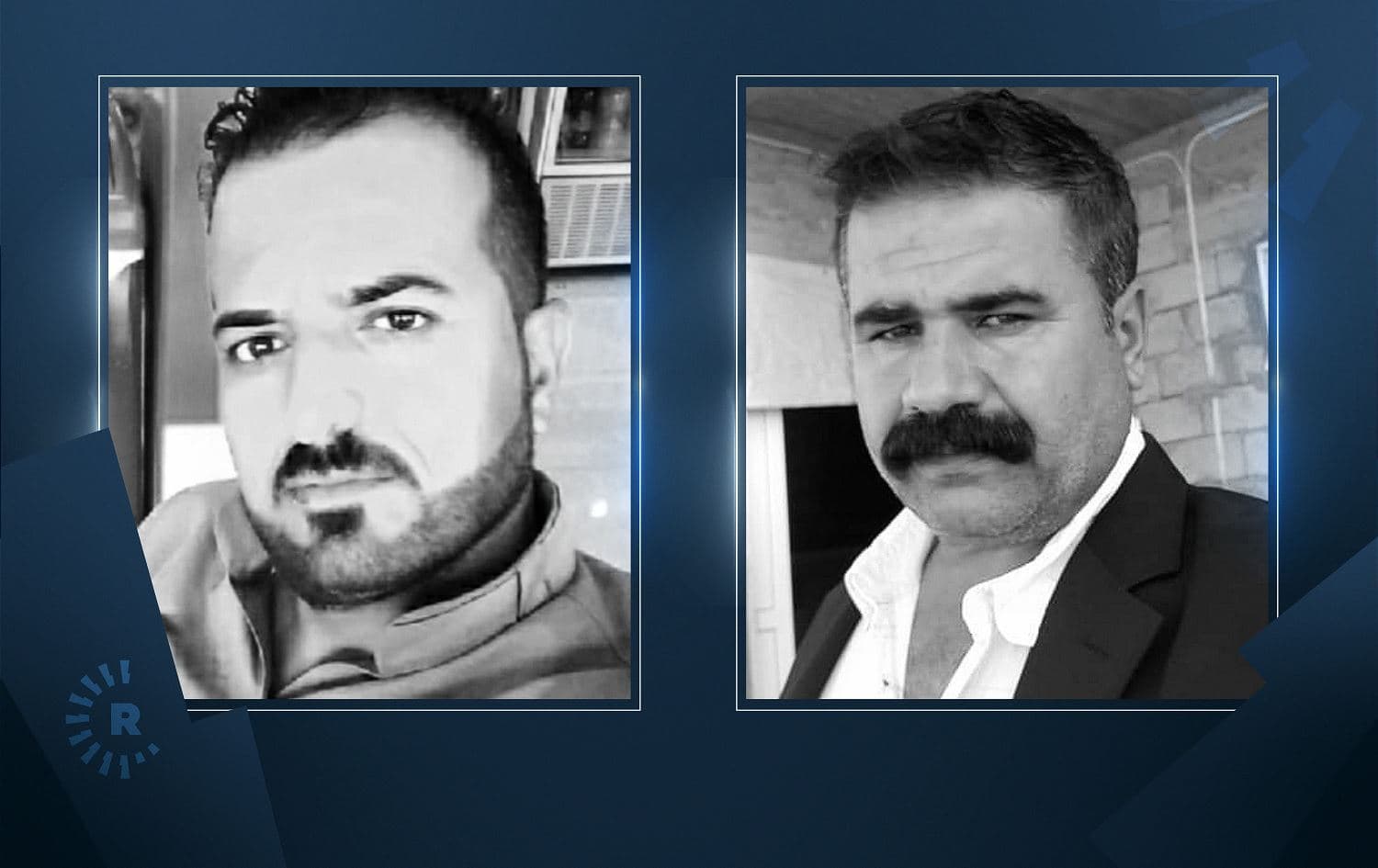 Peshmerga Ako Karim (left) and Khalid Hameed (right) were killed in an ISIS attack on the Erbil-Kirkuk border on October 30. Photos: handout