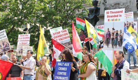 Canadian Kurds Rally against Islamic Extremists