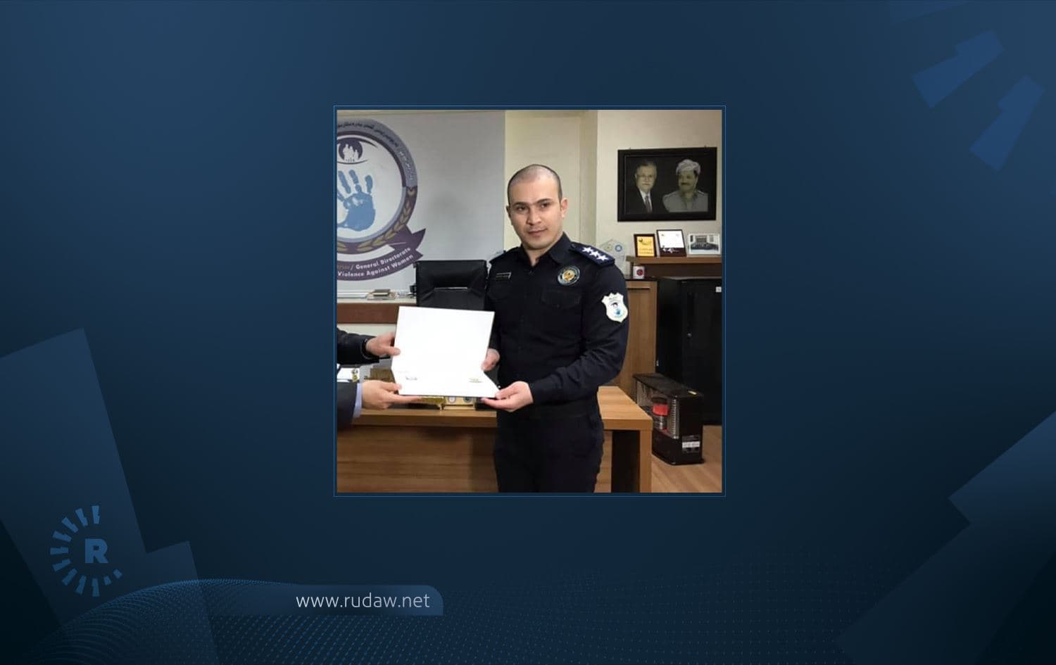 Police officer Mohammed Latif was shot dead in line of duty in Sulaimani on December 4, 2021. Photo: Latif's Facebook account. 