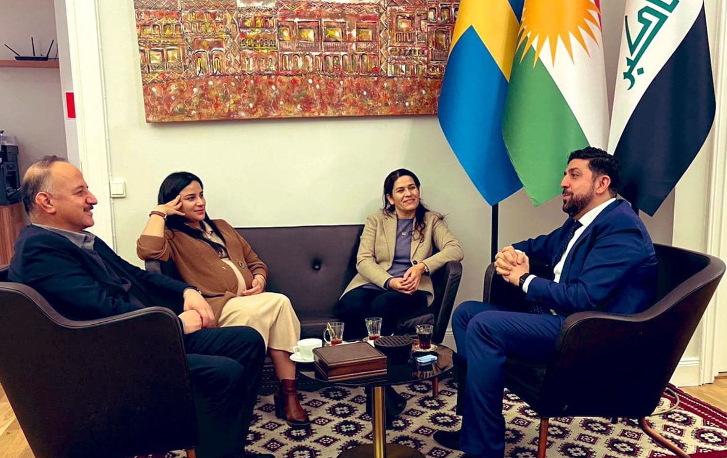 Berpirsên Rojava û Başûrê Kurdistanê li Stockholmê civiyan