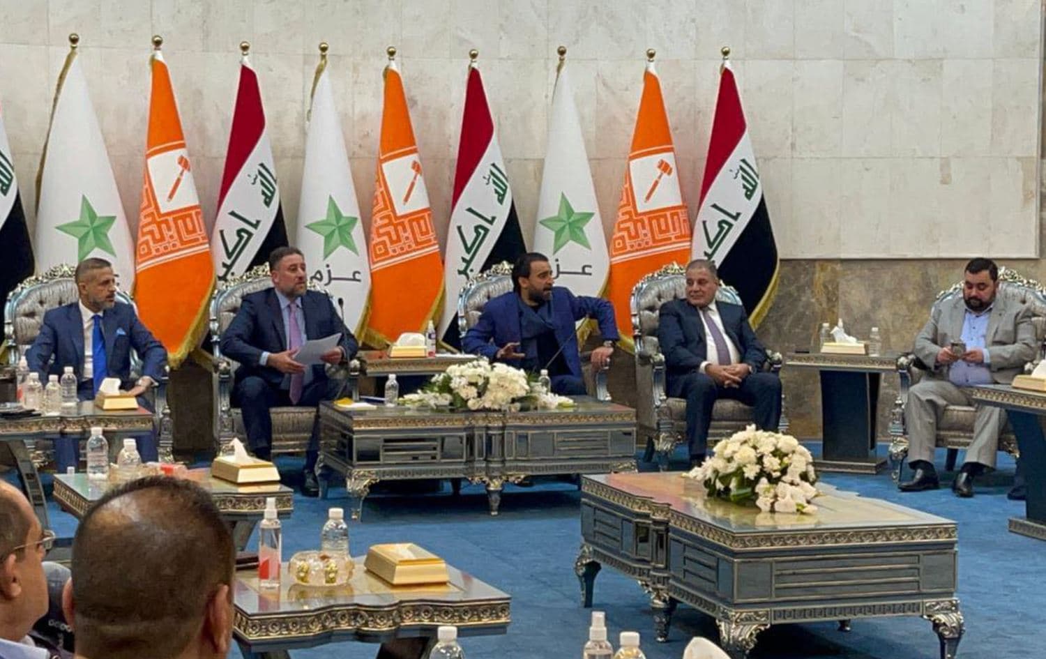 Iraq’s top Sunni parties on Saturday nominated former parliamentary speaker Mohammed al-Halbousi for a second term in the position. Photo: Taqadum