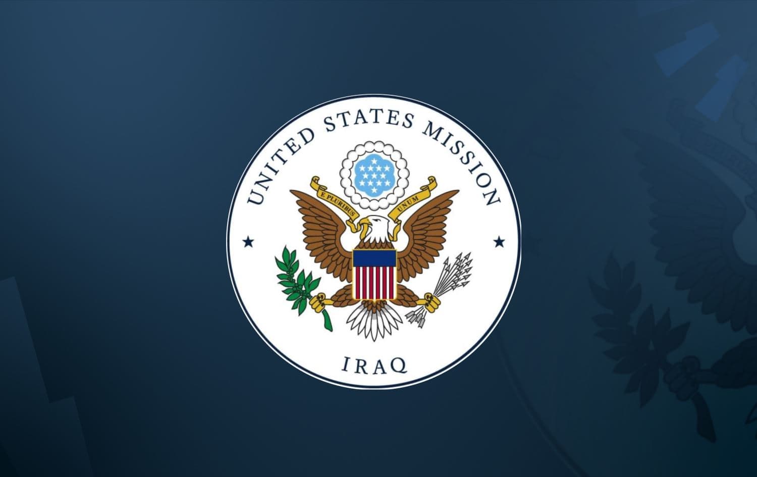 US Embassy in Baghdad logo. Graphic: Rudaw