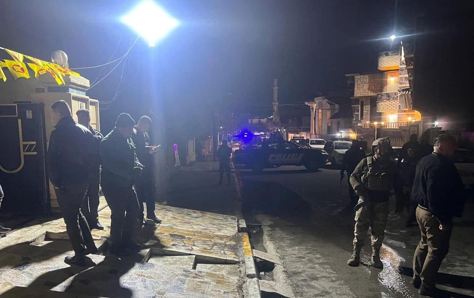 Shakhawan Abdullah's office after the attack. Photo: submitted 