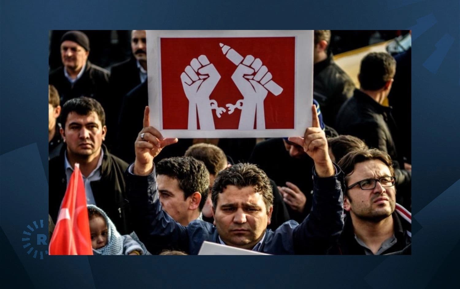 Protesters campaign for greater freedom of press in Turkey. File photo: Ozan Kose/AFP