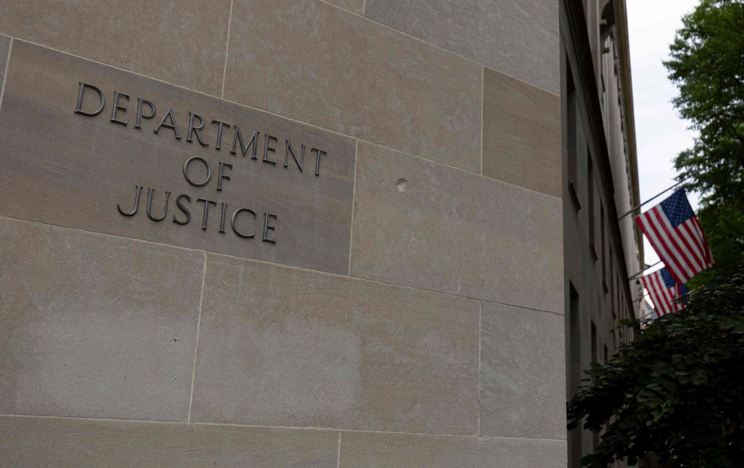 File photo of US Department of Justice building. Credit: AFP