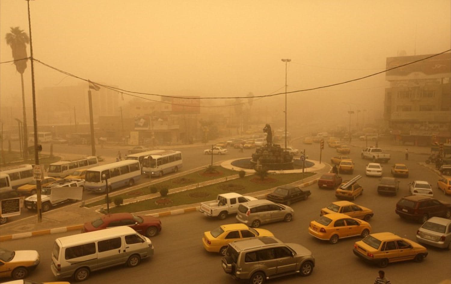 Sandstorm in Baghdad. File photo: AP