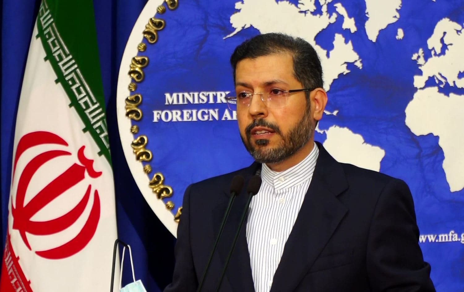 Iranian Foreign Ministry Spokesperson Saaed Khatibzadeh. File photo: AFP