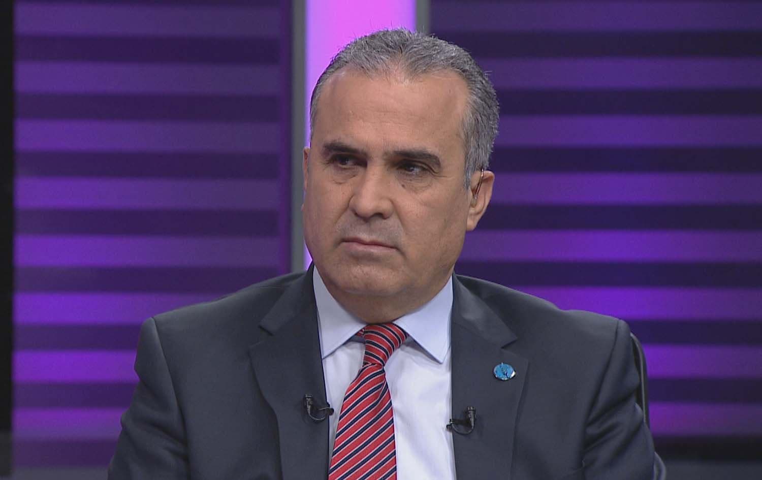 UN Food and Agriculture Organization (FAO) representative Salah al-Hajj speaking to Rudaw on April 13, 2022. Photo: Rudaw