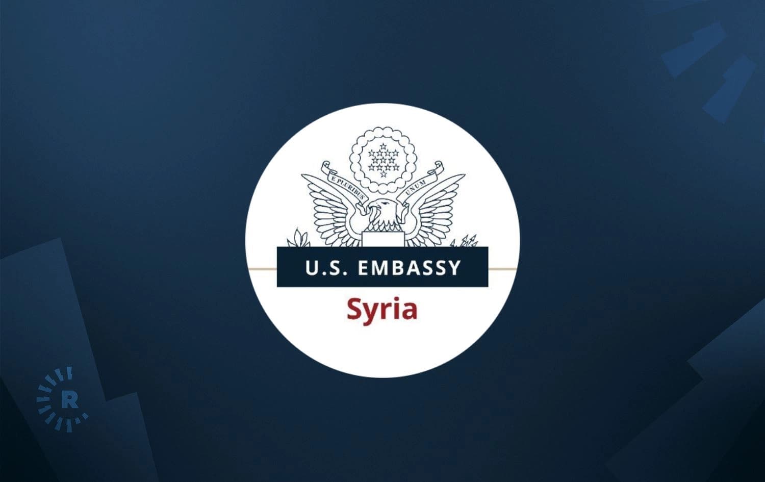 US Embassy in Syria logo. Graphic: Rudaw