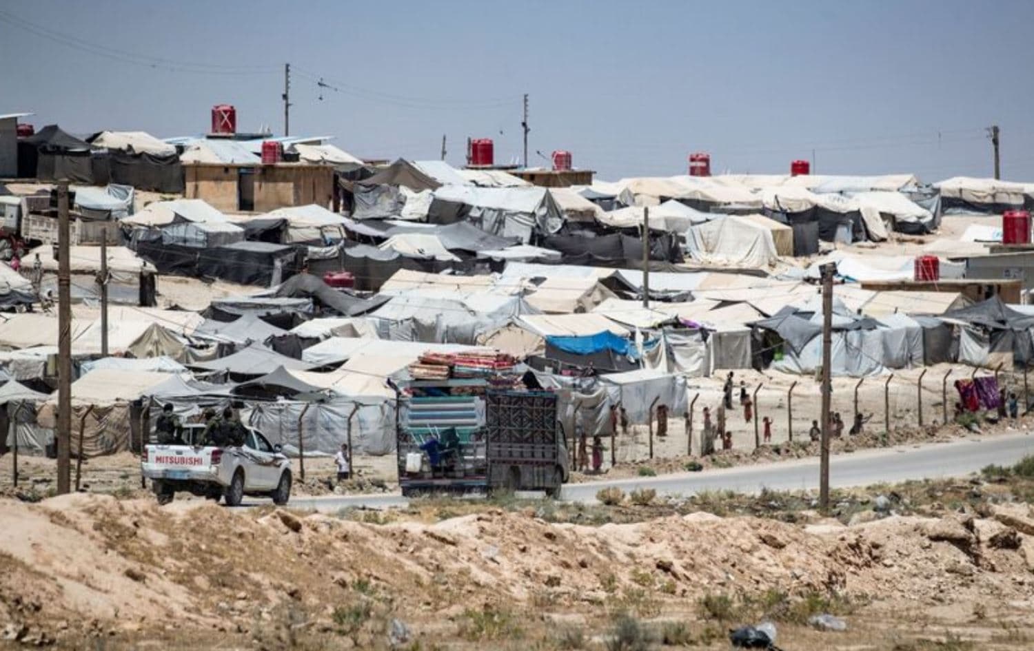The Kurdish-run al-Hol camp in Syria’s northeastern Hasaka province on June 2, 2021. Photo: Delil Souleiman/AFP