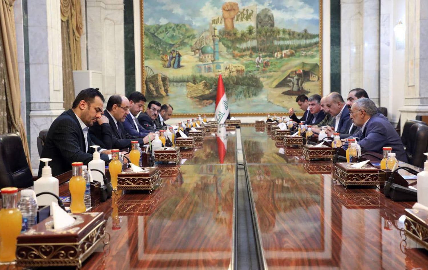 Coordination Framework meeting in Nouri al-Maliki's office on April 18, 2022. Photo: Maliki's office