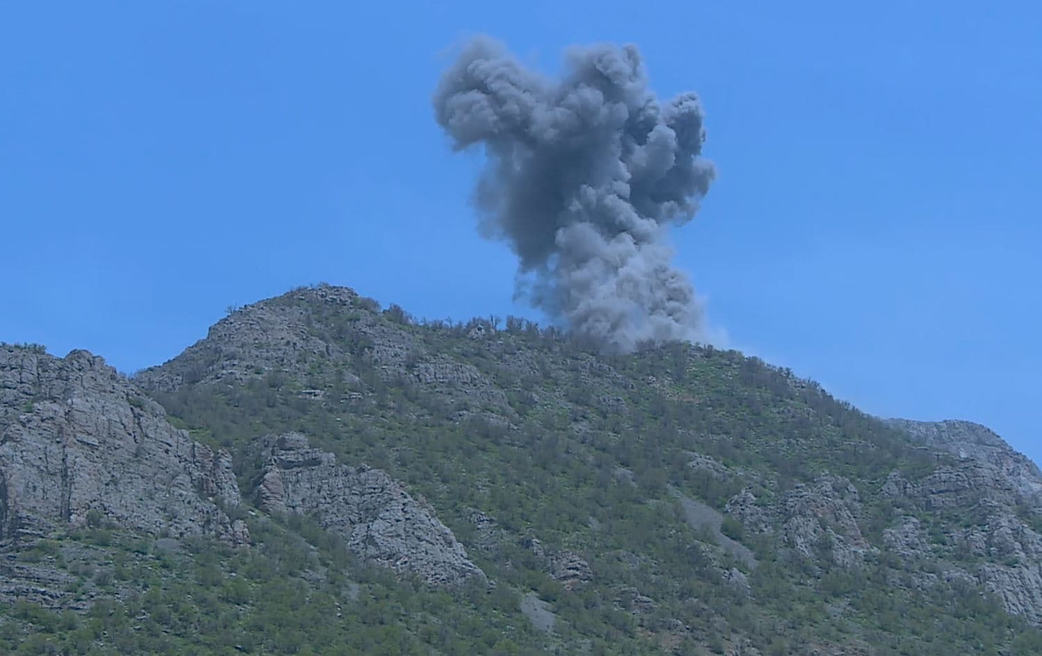 Footage from the latest Turkish operation in the Kurdistan Region launched on April 18, 2022. Photo: Rudaw