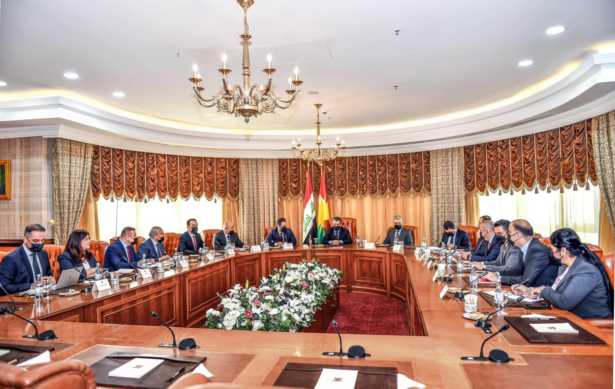  Meeting between KRG and governors of Sulaimani and Halabja in Erbil on May 17, 2022. Photo: handout/KRG