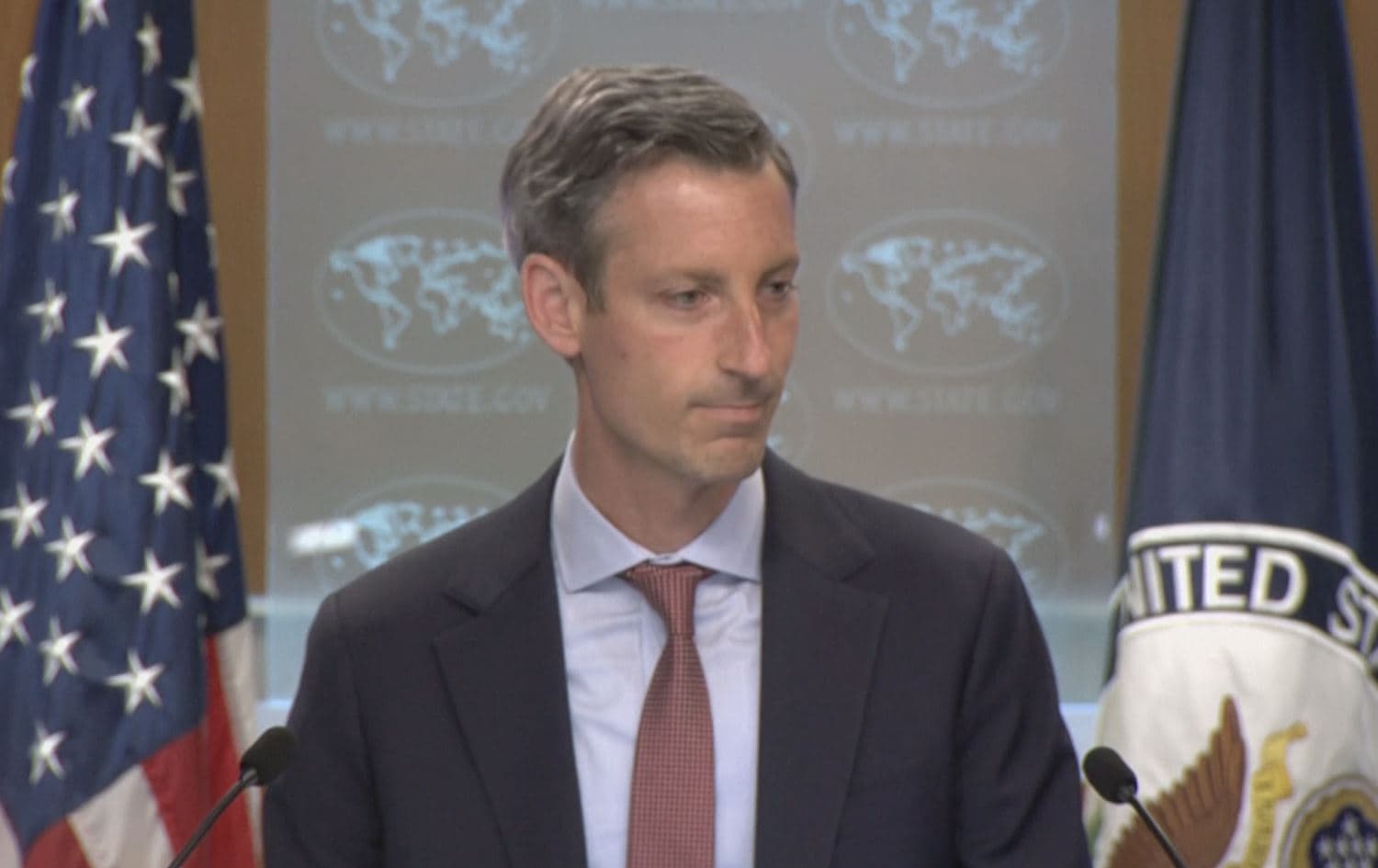 Spokesperson for the US State Department Ned Price during his daily press briefing on May 31, 2022. Photo: US State Department