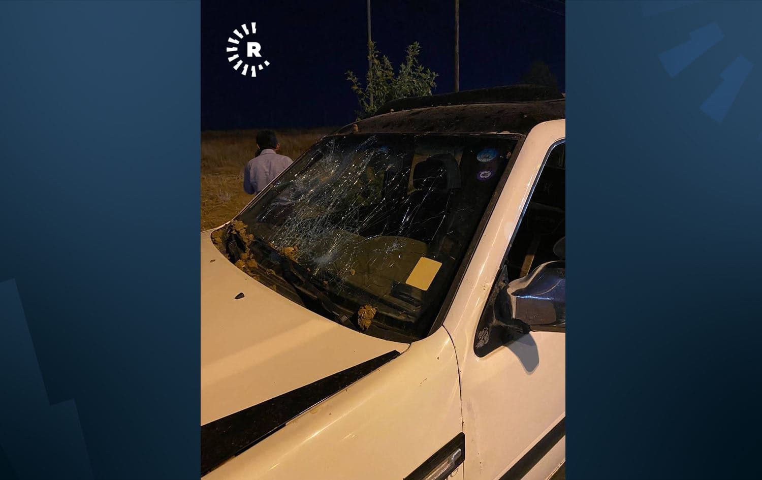 Aftermath of the drone strike on Erbil on June 8, 2022. Photo: submitted