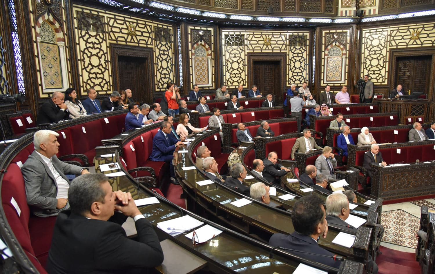 The Syrian parliament convening on June 9, 2022. Photo: The Syrian People's Assembly/Facebook