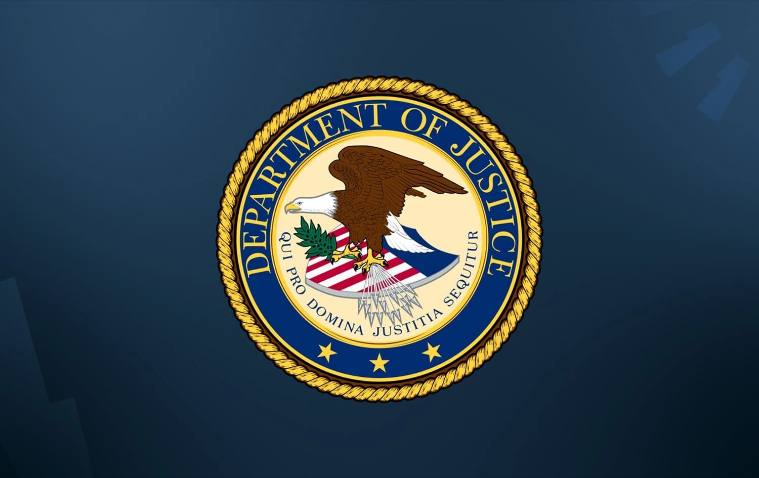 US Department of Justice logo. Graphic: Rudaw