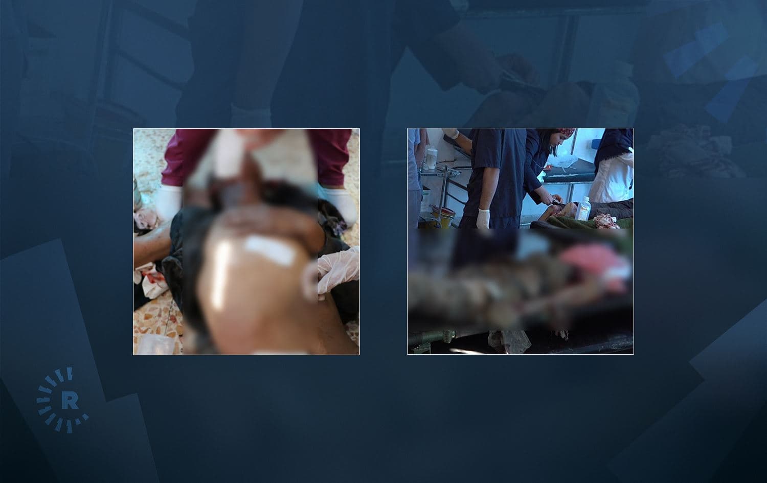Turkish shelling killed at least two people and injured two others in northern Syria on July 4, 2022. Photo: SDF media office 