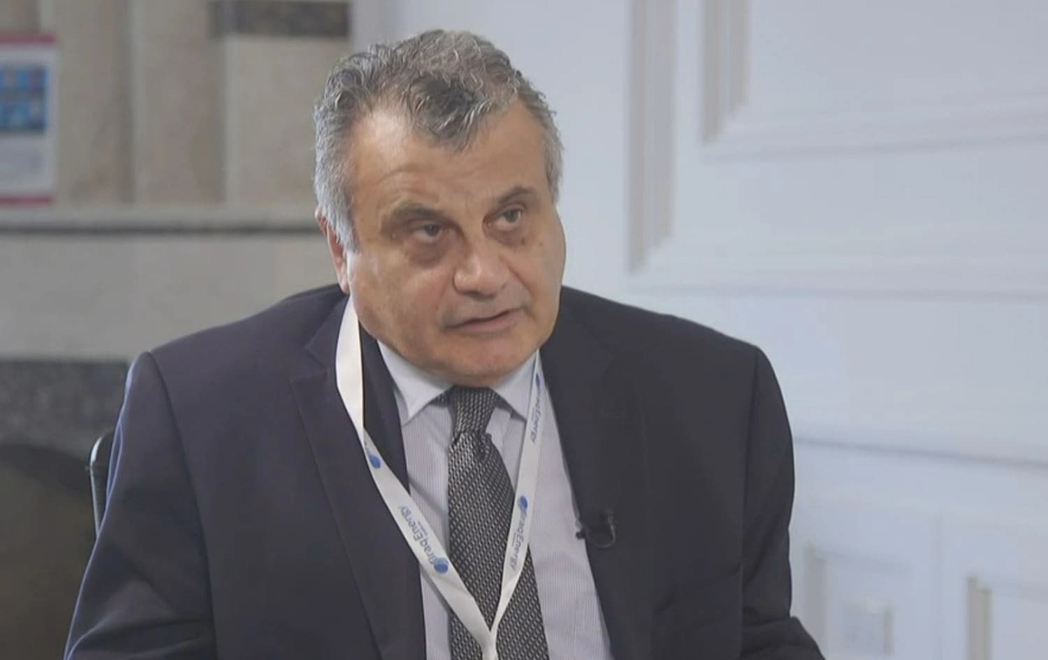 Harry Istepanian, a senior fellow at Iraq Energy Institute speaking to Rudaw on July 19, 2022. Photo: Rudaw 