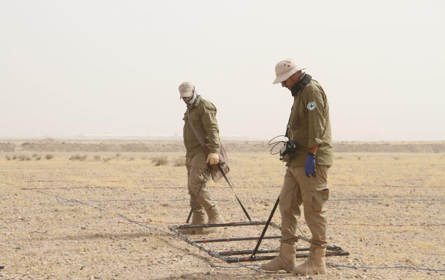 Iraqi deminers in Basra on June 14, 2022. Photo: Iraq's Directorate for Mine Action/Facebook