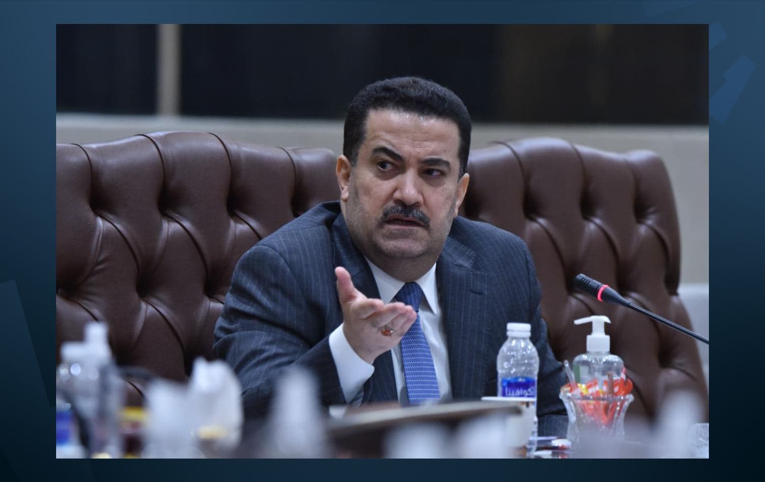 Coordination Framework's candidate for Iraq's prime minister position Mohammed Shia' al-Sudani on May 8, 2022. Photo: Sudani's office/Facebook