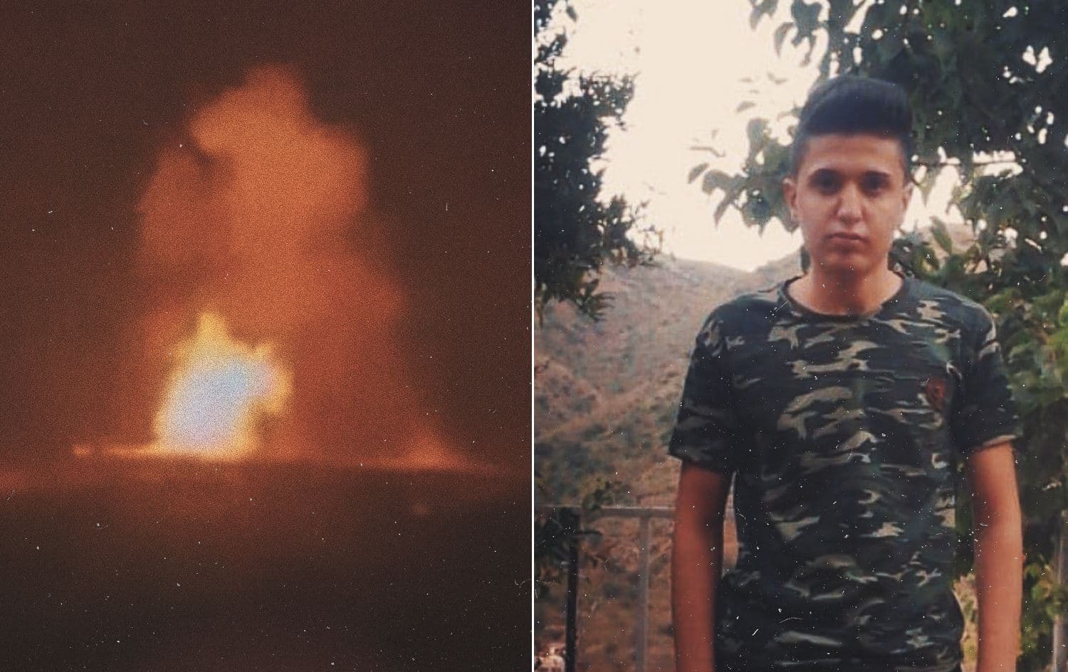 Iranian missiles strike headquarters of the KDPI in Koya on November 21, 2022. Photo: KDPI. Picture of Behzad Iskat, the KDPI peshmerga that was killed in the attack. Photo: Submitted