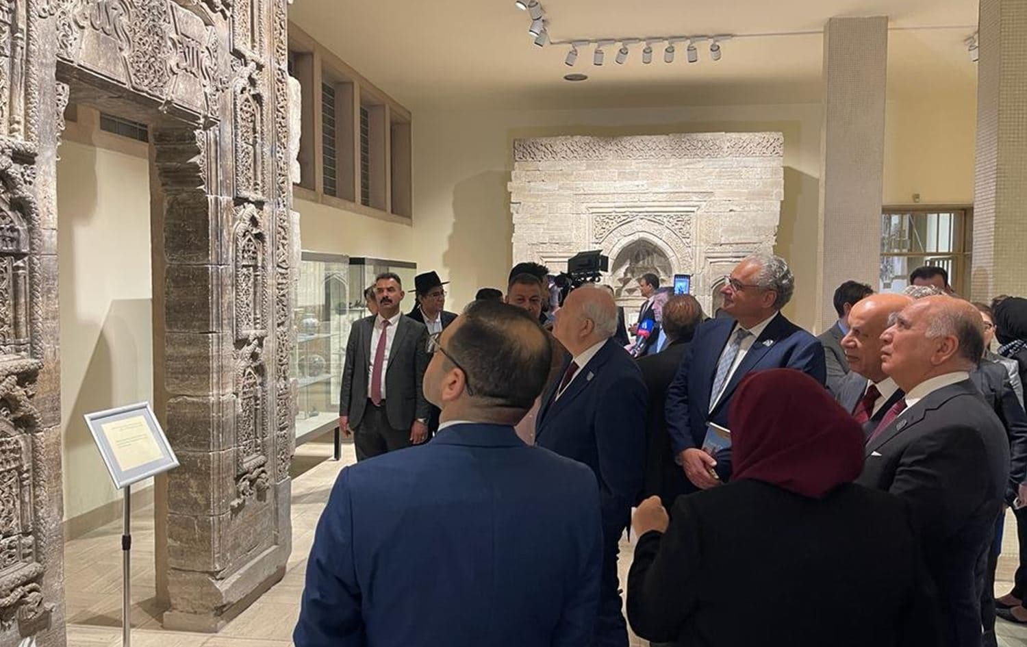 Iraqi Foreign Minister Fuad Hussein attending the Ancient Civilizations Forum in Baghdad on December 4, 2022. Photo: state media