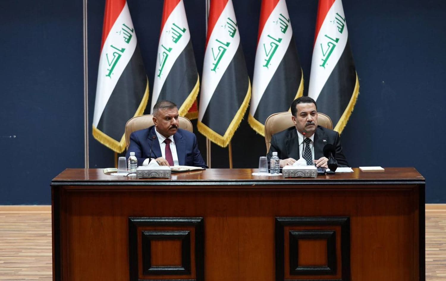 Iraqi Prime Minister Mohammed Shia al-Sudani met with Iraqi Minister of Interior Abdul-Amir al-Shammari on December 5, 2022. Photo: Prime Minister's office