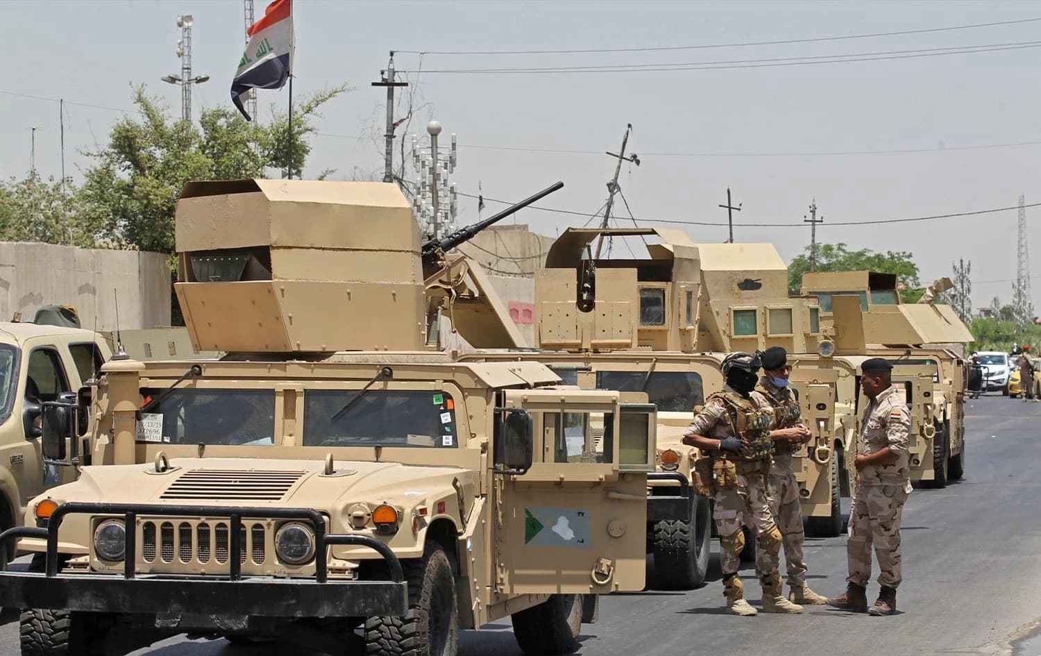 Iraqi army armored vehicles. Photo: INA