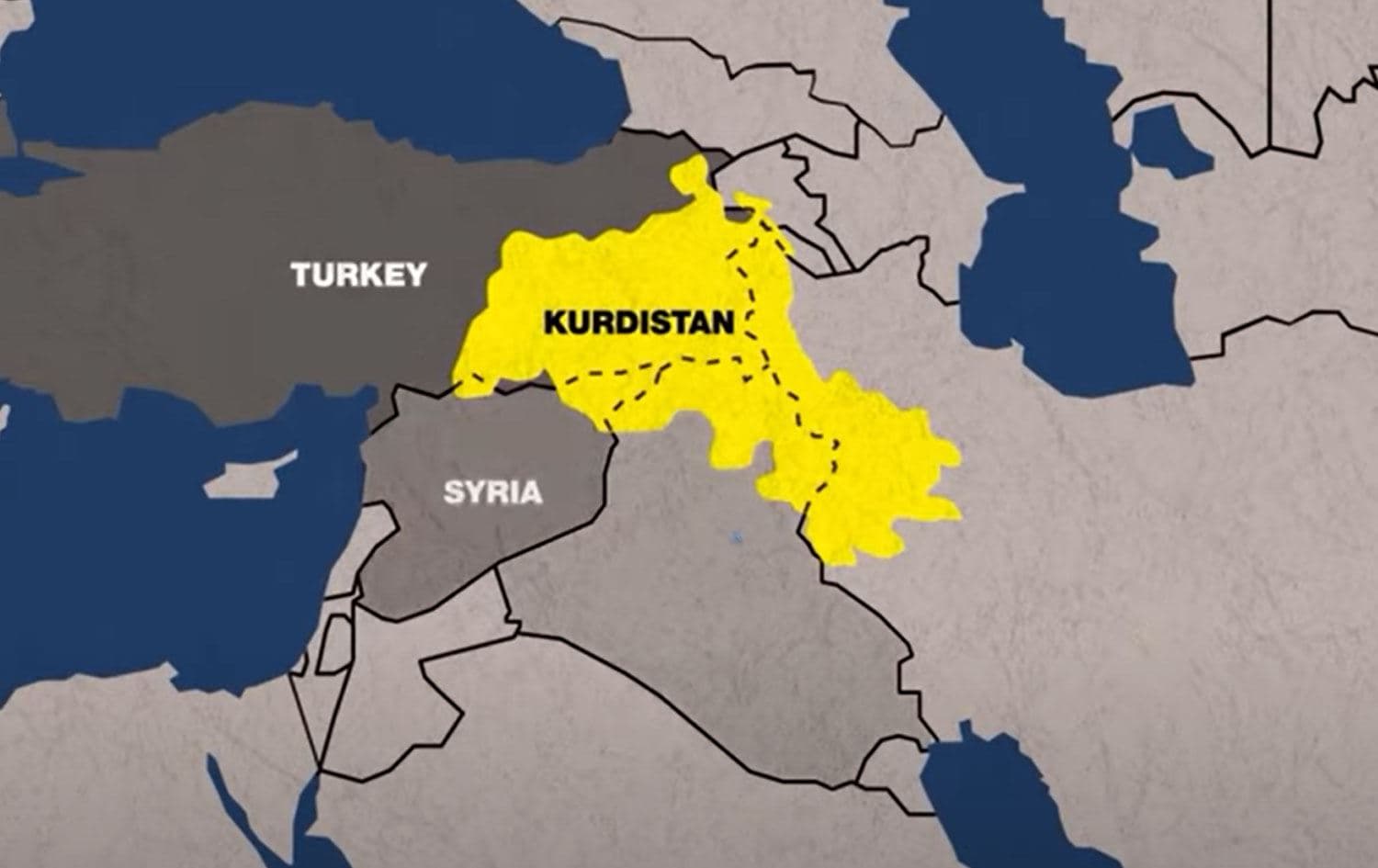France 24'te paylaşılan Kürdistan haritası