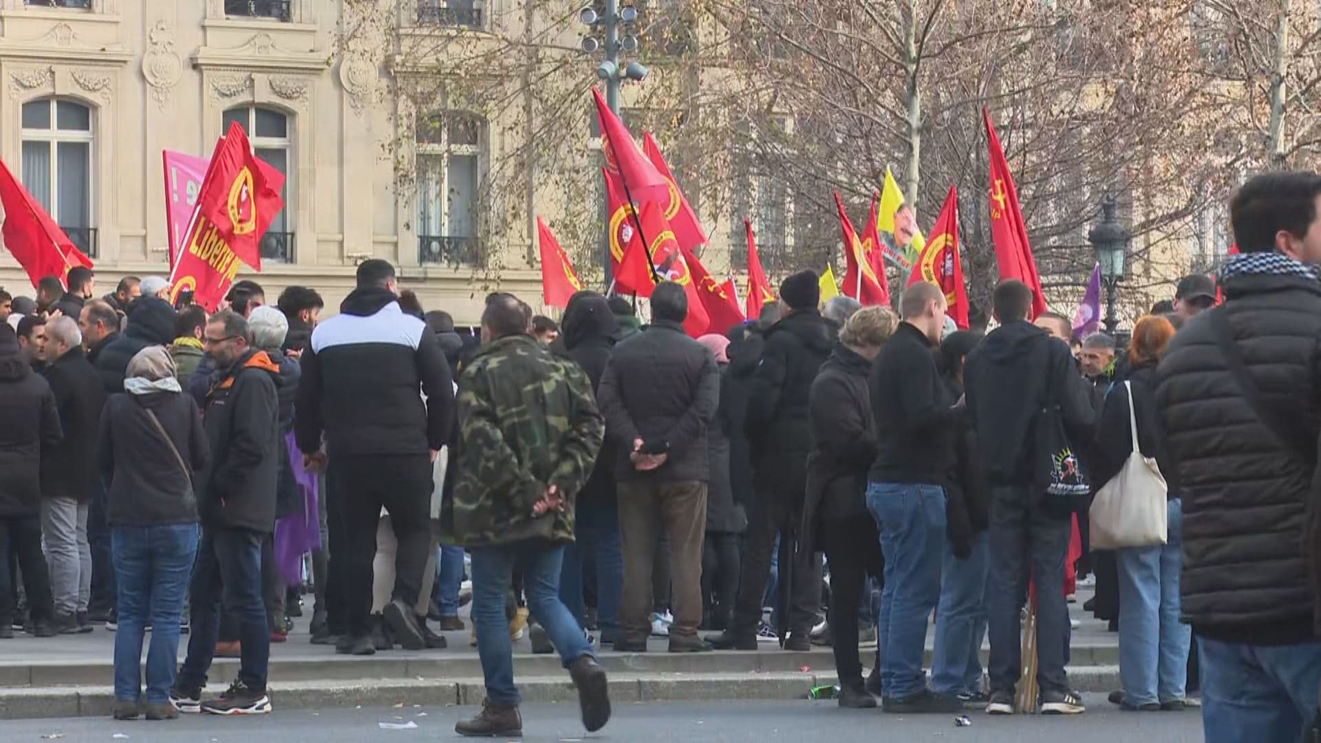 Kurds protest in Paris on January 7, 2023. Photo: Rudaw