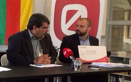 Partiya çepgir a Danîmarkayê piştgiriya aborî dide PYDê