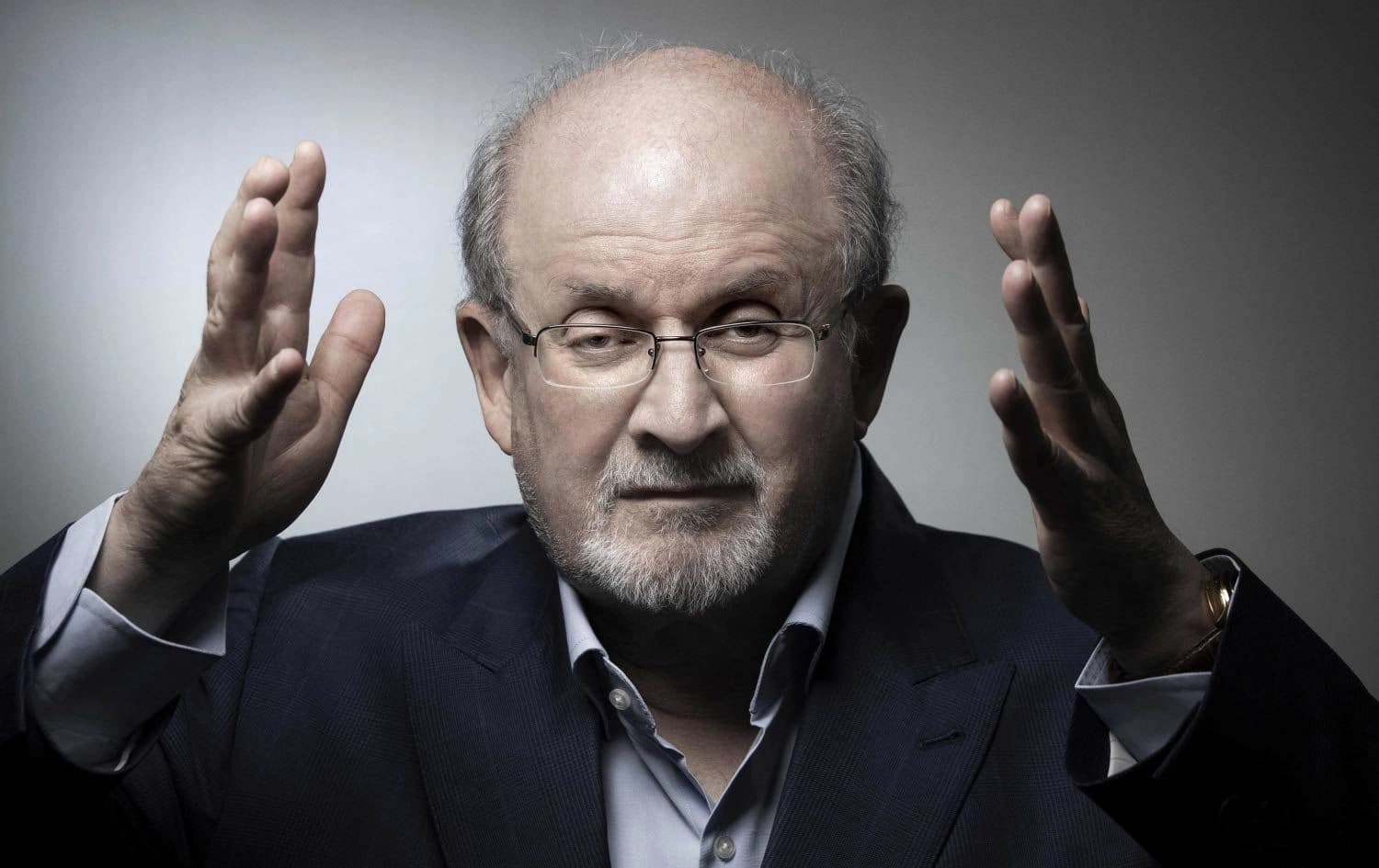 Author Salman Rushdie poses during a photo session in Paris on Sept. 10, 2018. Photo: AFP
