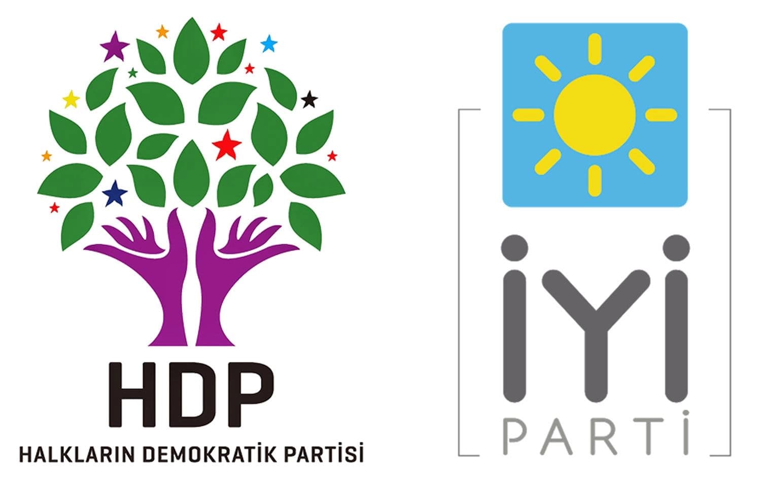 HDP ve İYİ Parti logoları