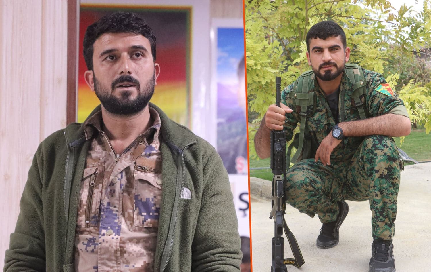 Khayri Khidir Khalaf (left) and Seed Ali Bada (right) were killed in a suspected Turkish drone attack in Shingal on February 27, 2023. Photos: YBS 